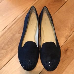 Nine West bling toe flats!